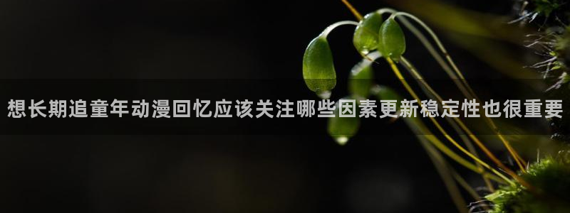 漫蛙.:想长期追童年动漫回忆应该关注哪些因素更新稳定性也很重要配图