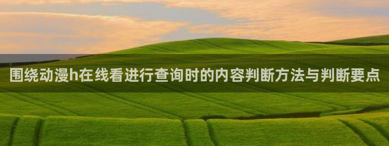 漫蛙解:围绕动漫h在线看进行查询时的内容判断方法与判断要点配图